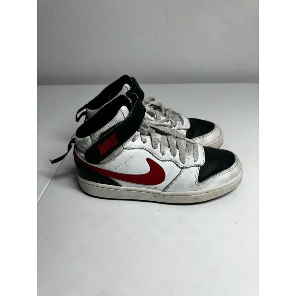 Nike Court Borough Mid 2 GS 'White Black University Red Size 5,5Y